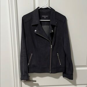 Level 99 Black Leather Biker Jacket